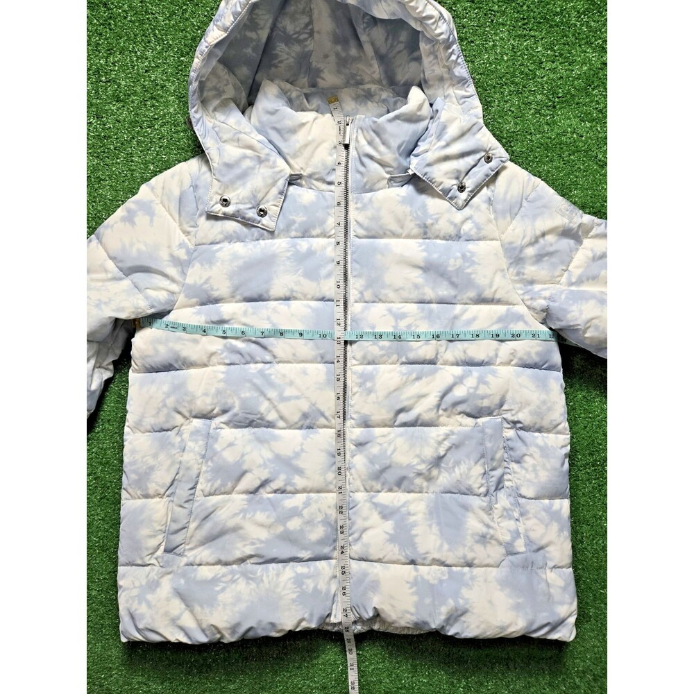 Calvin Klein Performance Puffer Jacket – Blue/White Tie-Dye – Women’s Large - Picture 12 of 16